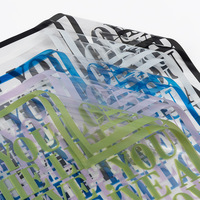 Papier d'emballage pour fleurs coréen imperméable, imprimé avec des lettres anglaises, papier d'emballage pour bouquets, fournitures pour fleuristes, vente en gros