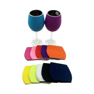Porte-verre à vin en néoprène multicolores isolé de haute qualité - Product Image 1