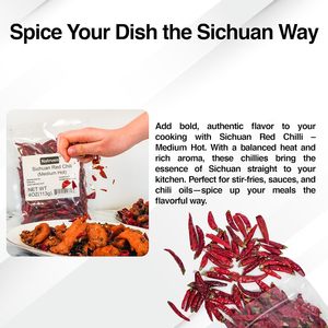 Peperoncino Rosso Intero Essiccato Leggermente Piccante, Selezionato con Cura, Senza Impurità, Materia Prima Alimentare per Cucina Quotidiana - Product Image 3