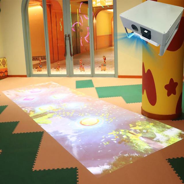 Immersive Interactive Motion Footplay Floor Projection System Kids Game Projection Floor for Family Play Environments