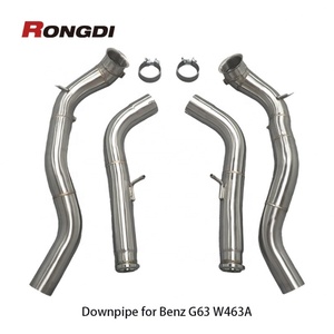 304ท่อไอเสียสแตนเลสหนา1.5มม. สำหรับ Mercedes-Benz AMG W463A G63 4.0L V8 2019 M177 - Product Image 6