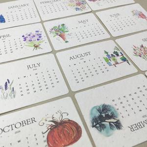 Custom Eco Friendly Floral Paper Products Plant <strong>Seed</strong> Paper <strong>Calendar</strong> for <strong>Advent</strong> <strong>Calendar</strong> - Product Image 3
