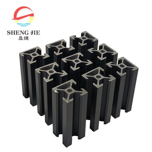 2020 4040 3030 4080 블랙 알루마이트 프로파일 알루미늄 <span class=keywords><strong>T</strong></span> 슬롯 압출 40x80 4080 알루미늄 압출 프로파일 - Product Image 4