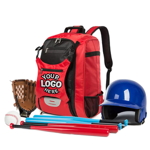 Các Nhà Sản Xuất Tùy Chỉnh Không Thấm Nước Màu Đỏ Bóng Chày Softball Ba Lô Cho Thanh Thiếu Niên Và Người Lớn Với Giày Ngăn & Hàng Rào Hoo Bat Túi - Product Image 1