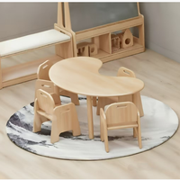 Meubles de classe Montessori pour enfants, ensemble table et chaise en bois, équipement pour maternelle, garderie, centre de soins de jour, bureau d'activités pour tout-petits