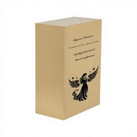Urne funéraire élégante et robuste en laiton de haute qualité pour animaux de compagnie, avec motif d'ange gravé au laser, souvenir commémoratif funéraire
