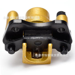 Étriers de frein de moto Zhen Nirui en alliage d'aluminium, type flottant, dorés, gauche et droit, pour réparation et remplacement tout-terrain - Product Image 1