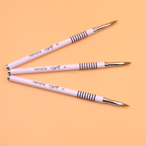 Набор высококачественных кистей для дизайна ногтей из колинского ворса, размеры 2, 4, 6, профессиональные кисти для рисования и линейной работы, металлическая ручка - Product Image 2