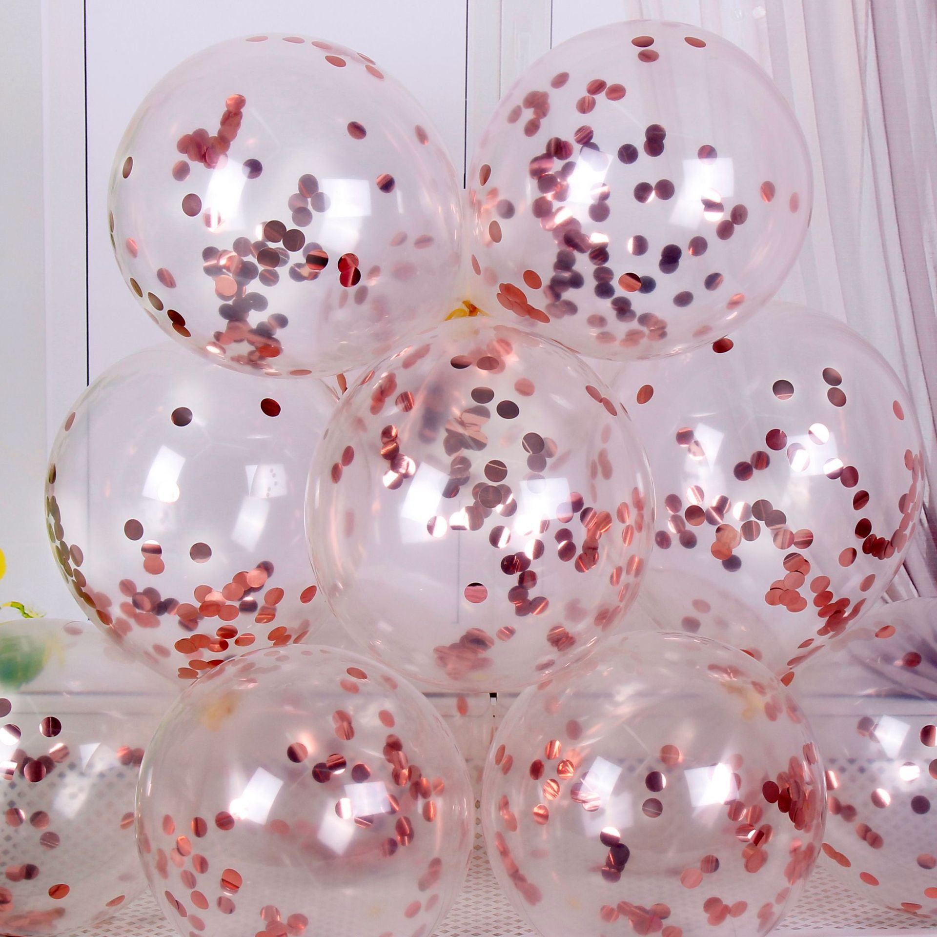 Oro rosa de los globos de la lentejuela 12inch