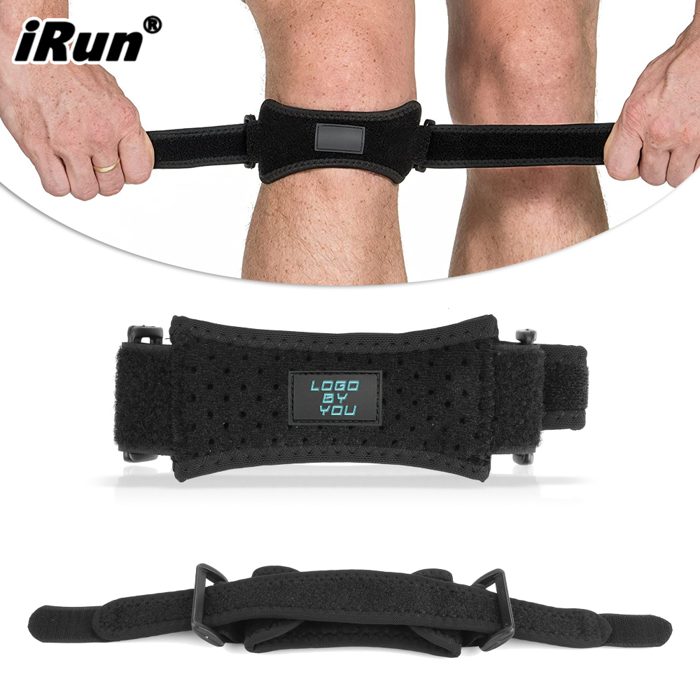 IRun снятие боли в колене и стабилизатор коленной чашечки для тренажерного зала женский суппорт для коленного сустава поддерживающий ремешок для бега туризма