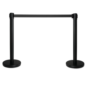 Stainless Steel Queue Stand Retractable <b>Belt</b> Barrier Stanchion for Crowd Management - Product Image 4