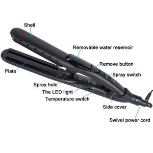 Professionale del Salone di <span class=keywords><strong>Vapore</strong></span> 2 In1 Raddrizzatore Dei <span class=keywords><strong>Capelli</strong></span> Ionico con Infrarossi Ferro Da Stiro <span class=keywords><strong>A</strong></span> <span class=keywords><strong>Vapore</strong></span> Ferro Da Stiro Stiratura - Product Image 3