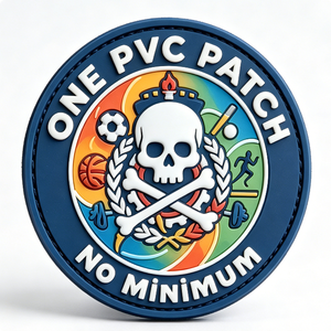 Un patch PVC circulaire, badge sur le thème du sport, impression en relief, sans minimum de commande - Product Image 2