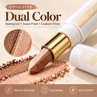 QICIY 2-Wege Schnell-Ton-Umschaltender Lidschattenstift Creme-Lidschattenstift Schimmer Matt Dual-Farben Make-up-Stift Großhandel OEM ODM Bulk