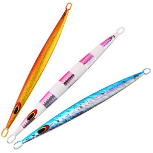 Leurre de pêche en mer à longue portée, jig à lancer rapide, jig en métal lumineux à descente rapide, jig lent, 80-200g - Product Image 5