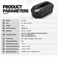 Traceur GPS multi-bandes BDS SY209C4G, aimant puissant sans installation, alerte de survitesse, capteur de lumière anti-effraction, faible consommation, longue autonomie pour la gestion de flotte