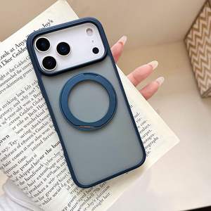 Luxury Matte Magnetic TPU+PC Shockproof Phone Case with Hidden <b>Stand</b> and Frosting Design <b>for</b> 17 - Product Image 2