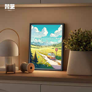 Lampe d'ambiance intelligente à commande vocale avec cadre en alliage d'aluminium et motif <span class=keywords><strong>de</strong></span> dessin animé, pour bureau, chambre et décoration d'ambiance - Product Image 3