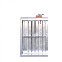 Clapet anti-fumée et coupe-feu 70 280, vanne de régulation de volume d'air en acier inoxydable 304, fumée carrée