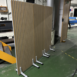 Paneles de pared de listón <span class=keywords><strong>Akupanel</strong></span> Paneles de pared de madera de listón de nogal natural <span class=keywords><strong>Akupanel</strong></span> de absorción de sonido para paredes y techos - Product Image 5