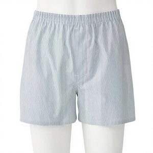 Calzoncillos bóxer con logotipo personalizado OEM/ODM para hombre, ropa interior de algodón 100% de alta calidad, pantalones cortos de malla de talla europea, Bóxer tejido de fibra de bambú de cintura media - Product Image 4