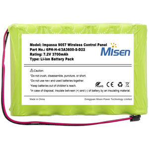 Grosir Misen Impassa 9057 pengganti Panel kontrol nirkabel 7.2V 3700mAh paket baterai Ni-MH untuk sistem <span class=keywords><strong>Alarm</strong></span> <span class=keywords><strong>DSC</strong></span> - Product Image 3