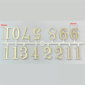 <span class=keywords><strong>Numeri</strong></span> Adesivi Dorati in Plastica da 4cm e 5cm per Orologi da Parete Personalizzati, Stile Romano e Arabo - Product Image 1