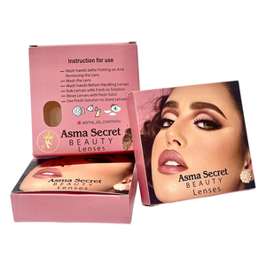 All'ingrosso Kit di custodia rosa carino per lenti a contatto Design della scatola di imballaggio con il mio Logo multicolore alla rinfusa