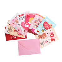 Saint Valentin chinois boulangerie fleuriste carte de remerciement carte-cadeau de bénédiction carte de voeux bronzée