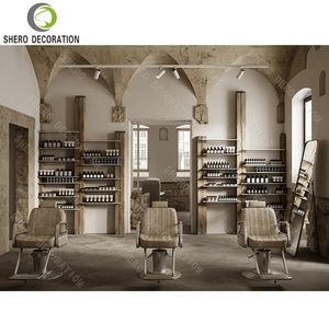 Ideas de decoración modernas para salones de belleza, muebles de barbería de lujo personalizados, mesa de manicura para salones de belleza. - Product Image 2