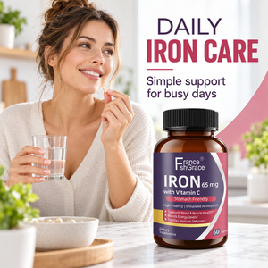 Suplemento de Hierro Shecome de Marca Privada 65 mg con Vitamina C para Apoyar la Salud del Corazón, el Cerebro y la Inmunidad, 60 Cápsulas de Hierro - Product Image 2