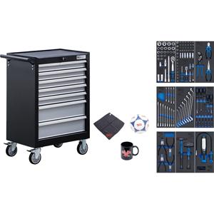 BGS Chariot d'atelier 7 tiroirs avec 120 outils - Product Image 1