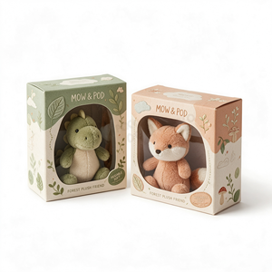 Kids Toy Stuffed Animals Packaging Color Printed Paper <b>Card</b> Folding Packing Boxes PVC Window Custom Boxes Own Logo Packaging Box - Product Image 2
