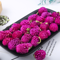 Teh Bunga Alami Globe Amaranth Gomphrena Globosa Kering Bahan Baku Grosir OEM Label Pribadi