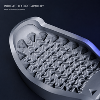 Prototypage rapide, délai de livraison rapide, service d'impression 3D en métal SLM/DMLS, alliage d'aluminium, acier inoxydable pour la conception de nouvelles semelles de baskets