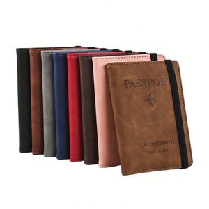 Porta Pasaportes Personalizado de Cuero PU con Correa - Organizador de Documentos de Viaje, Porta Tarjetas de Embarque, con Logotipo Impreso - Product Image 1