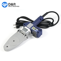 Outil de fusion de douilles PPR numérique portable D&R 800W, kit de machine à souder à chauffage bleu 220V, tension personnalisée pour tuyaux CVC