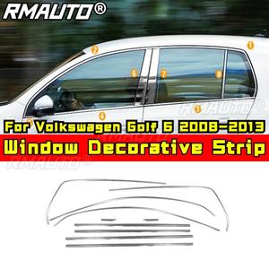 Tira Decorativa para Ventana de Coche, Marco de Puerta Exterior de Acero Inoxidable para Volkswagen Golf 6 2008-2013, Kit de Carrocería, Accesorios para Coche - Product Image 2