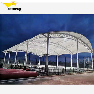 Structure de toiture de stade architecturale en membrane pour couvrir les terrains de basketball et de tennis - Product Image 3