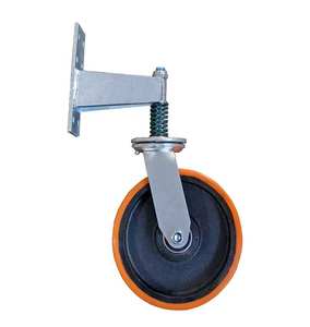 6 X2 Zoll Hochleistungs-<span class=keywords><strong>PU</strong></span>-Tor rolle mit Schrauben und feder belastetem Zaun Tor Rollen rad Rollen für Farm Villa Garden - Product Image 6