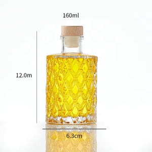 Botella de Vino Miniatura de Cristal Transparente Personalizada de 50 ml, 100, 150, 180 ml, Botella Pequeña para Bebidas Alcohólicas con Tapa - Product Image 1