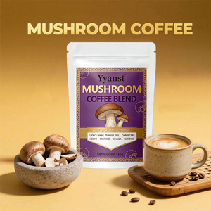 Poudre de café instantané aux champignons biologiques, marque privée OEM, pour une meilleure énergie et un soutien immunitaire. - Product Image 2