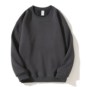 Bộ sưu tập mùa đông của các nhà sản xuất quần áo đặt may - Áo thun dài tay cổ tròn tối giản 400 gram - Mẫu mới Thu/Đông - Product Image 1