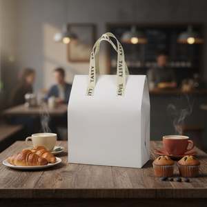 Sac isotherme jetable personnalisé en PP non tissé de haute qualité pour gâteaux, café, pain – Sac de refroidissement - Product Image 1