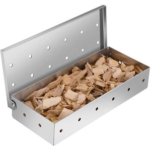 Wholesale High Quality Stainless Steel BBQ Barbecue Grill Grilling Meat Charcoal Wood Chips Smoking Smoker Box