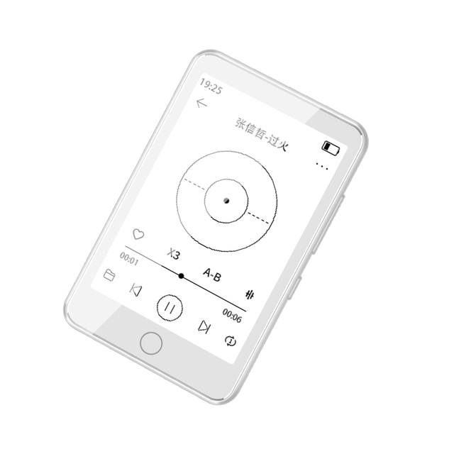 ODM Custom 800mah 3.52 Inches Full Ink Touch Screen HIFI Lossless AM FM Radio E-book Card up to 128GB Music Player With BT5.3