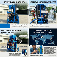Machine de forage de puits d'eau profonde de 100 m, fabriquée en Chine, certifiée CE ISO9001, équipement de forage de puits et de sondages