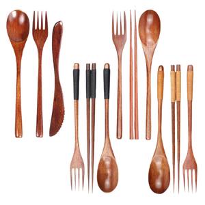 Stoviglie in Legno Massello per la Casa, Cucchiai, Forchette e Bacchette in Legno Intero all'Ingrosso. - Product Image 5