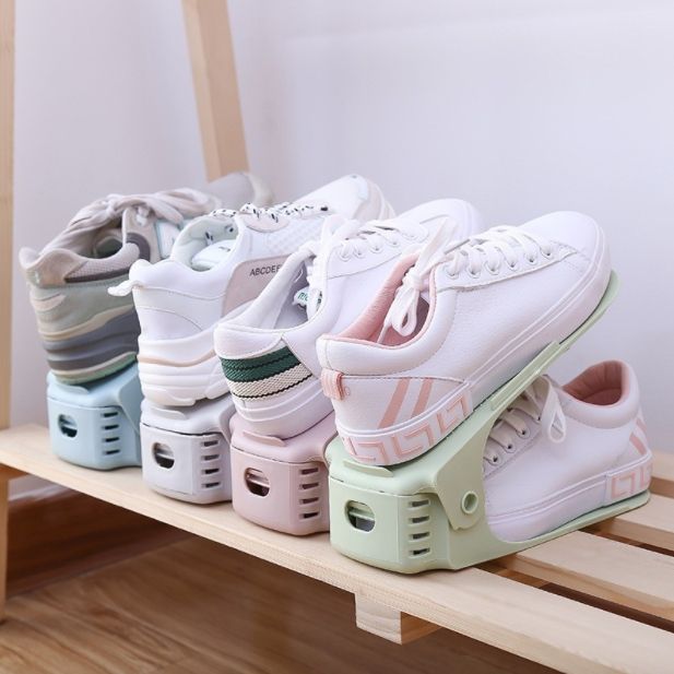 Shoe Rack Stacker Space Saving Shoe Holder for Dormitory Bedroom - Main Image