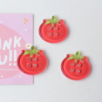 Résine Artisanat En Gros Coloré Mignon Tomate Bouton Accessoires Multifonctionnel BRICOLAGE Artisanat Décoratif